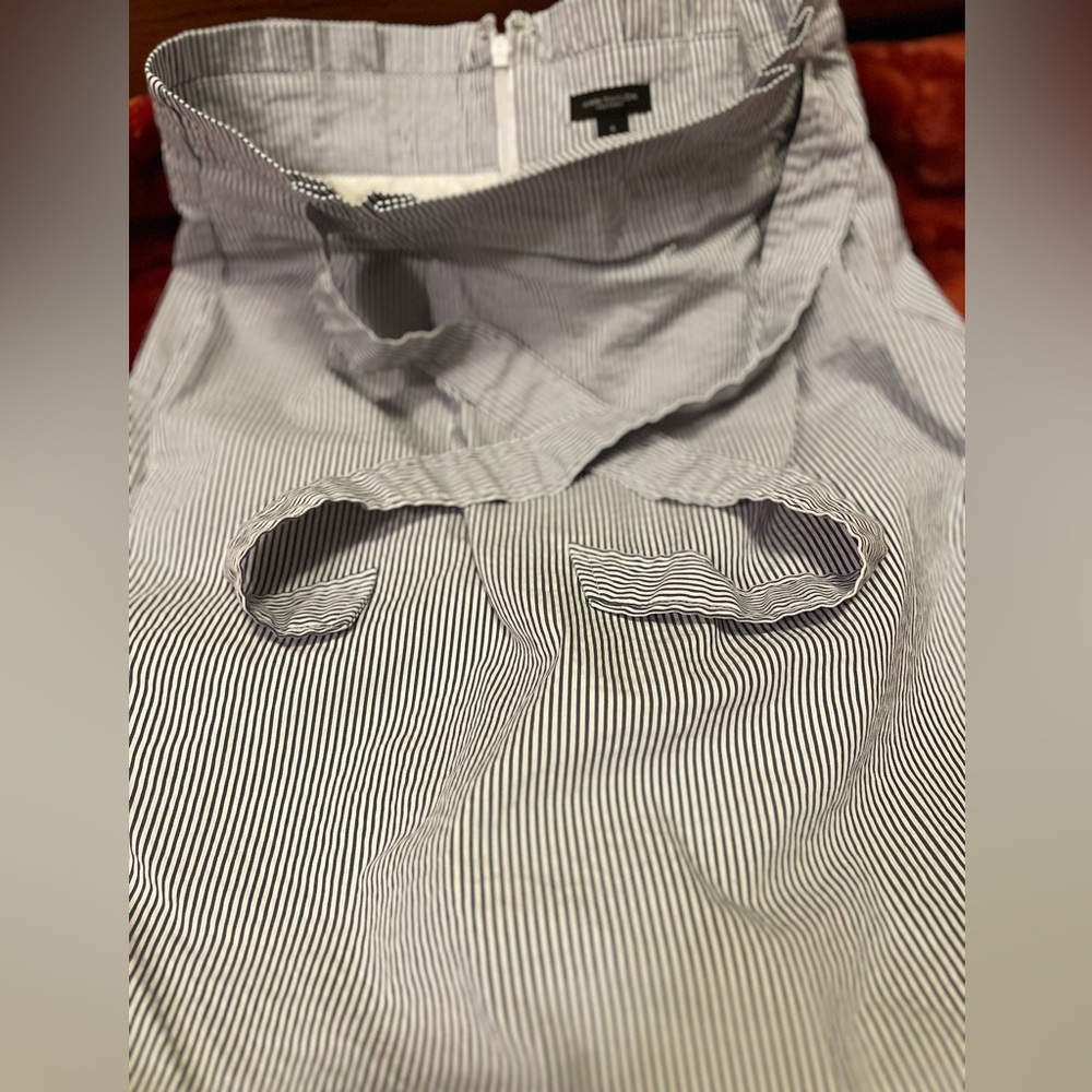 Ann Taylor Black and White Striped Skirt - Picture 2 of 5
